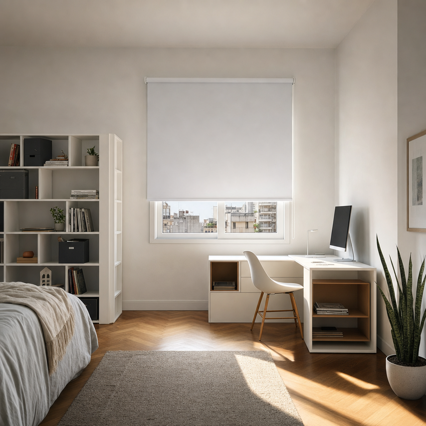 Tela Roller Black Out Liviana Premium Blanco
