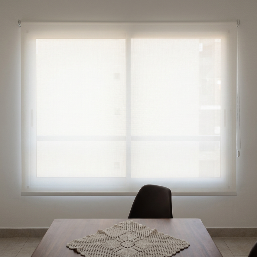 Tela Roller Sun Screen 5% Liviana Premium Blanco cálido