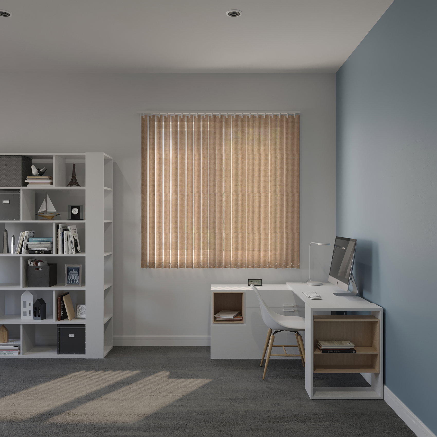 Verticales Velvet BEIGE, de frente
